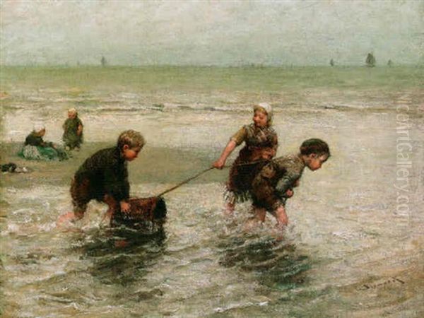 Little Shrimpers On Scheveningen Beach - view 1