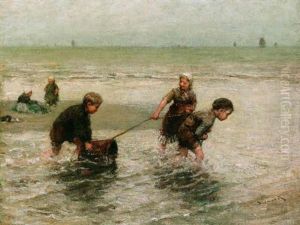 Little Shrimpers On Scheveningen Beach