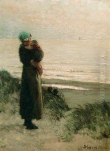 Awaiting Father's Return by Bernardus Johannes Blommers