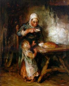 Hot Porridge by Bernardus Johannes Blommers