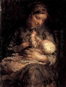 A Mother Nursing A Baby