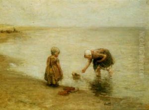 At The Water's Edge by Bernardus Johannes Blommers