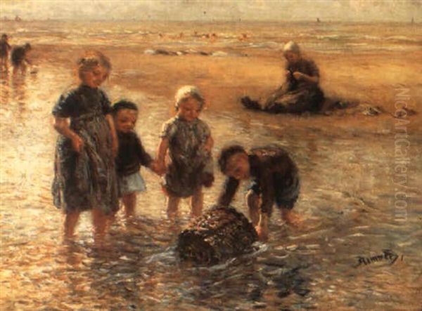 Children On The Beach - view 1