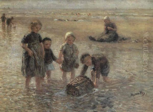 Children On A Seashore - view 1