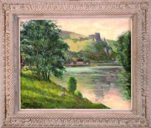 la Seine Aux Andelys by Adolphe Albert
