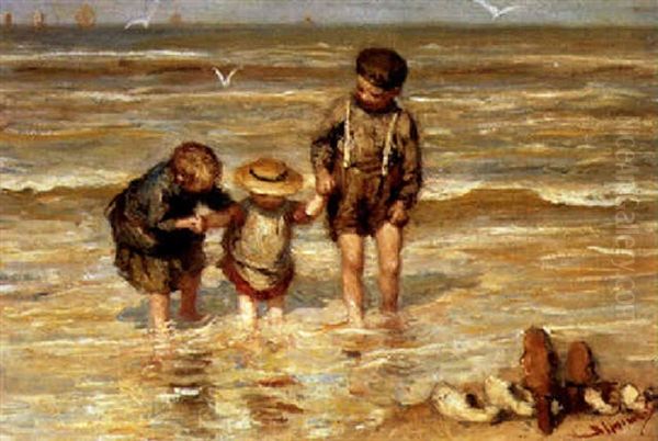 Children On The Beach - view 1