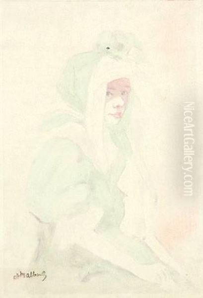 Woman In Green - view 1