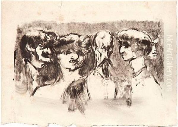 Five Portrait Heads - view 1