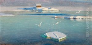 Winter Day by Vaeinoe Alfred Blomstedt
