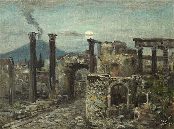 Mondnacht Uber Pompeji - view 1