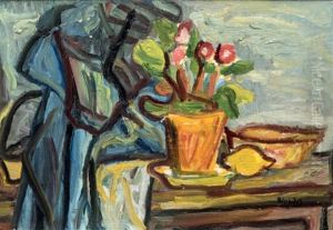 Nature Morte Au Bouquet De Fleurs by Andre Blondel (Aleksander Blonder)