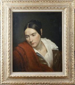 Portrait De Femme A La Robe