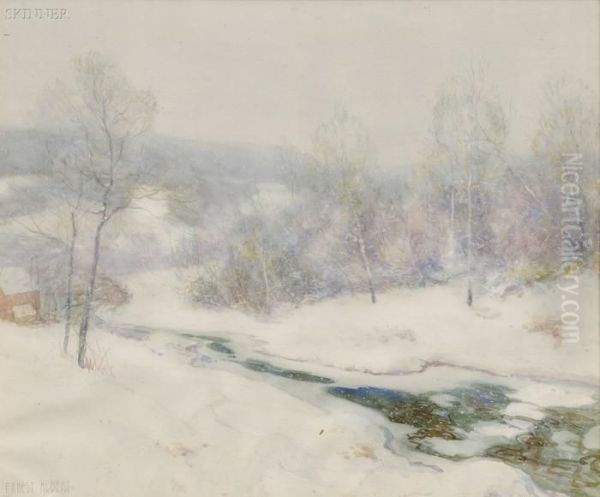 Stream In Winter - view 1