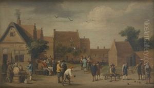 Les Joueurs De Boule by Pieter de Bloot