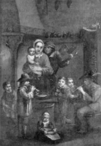 Musizierende Familie by Pieter de Bloot