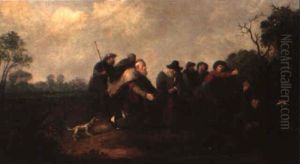 Assemblee De Paysans by Pieter de Bloot