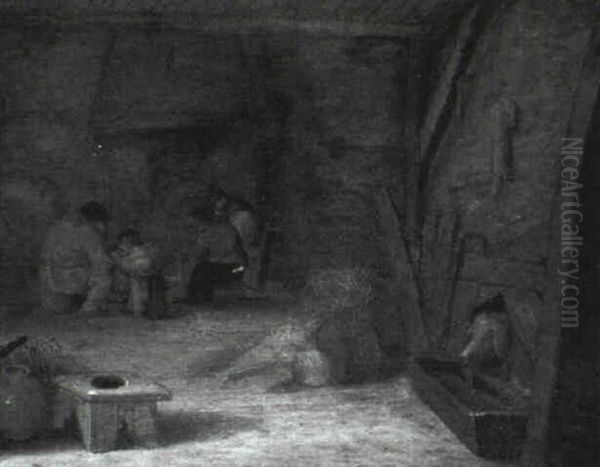Boors In A Barn Interior - view 1