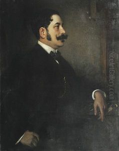 Bildnis Des Malers Franz Grassel Mit Zigarre