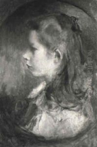 Junges Madchen Im Profil by Carl Blos