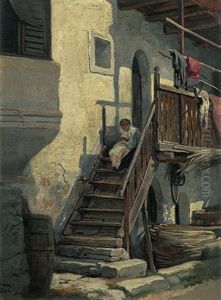 An Der Stiege, Sudtirol by Hans Blum