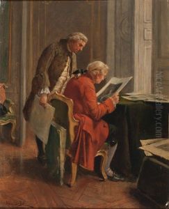 Die Kunstbetrachter by Maurice Blum