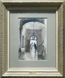 Robert E. Lee's Boyhood Home - The Hallway by Robert Frederick Blum