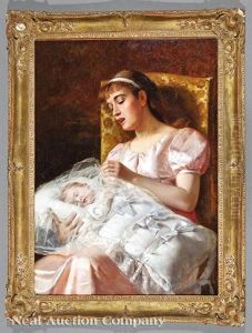 Young Mother With Child by Edmund Blume