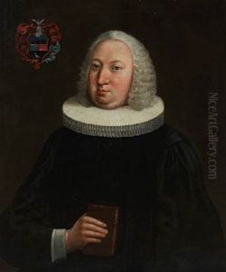 Portrait Of Jacob Caspar Christian Pingel, Professor And Archdeacon At Soro Academy In Denmark by Carl Gustav Blumenthal