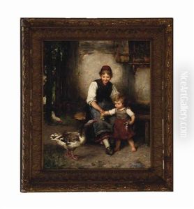 A New Friend by Ludwig Blume-Siebert