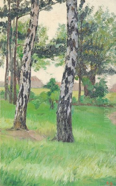 Meadow With Birches - view 1