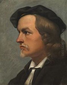 Portrait Of The Danish Sculptor Jens Adolf Jerichau (1816-1883)