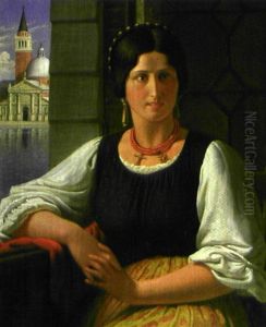 Dame A Venise by Detlev Konrad Blunck