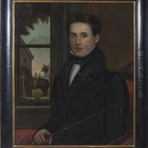 Pair Of Portraits Of A Country Squire And His Wife