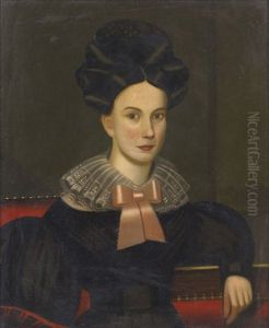 Portrait Of A Young Lady With Extravagant Coiffure Portrait Of A Young Lady With Extravagant Coiffure