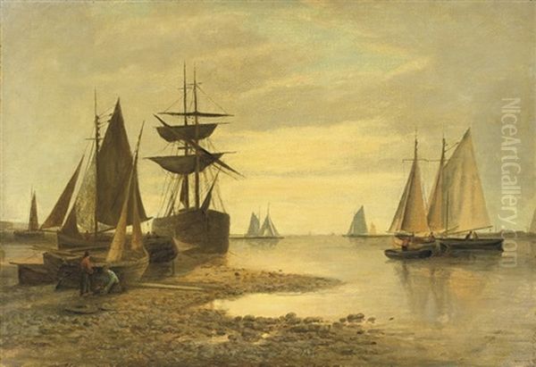 Shipping Near A Harbour Entrance - view 1