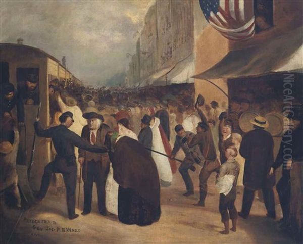 Union Troops Entraining - view 1