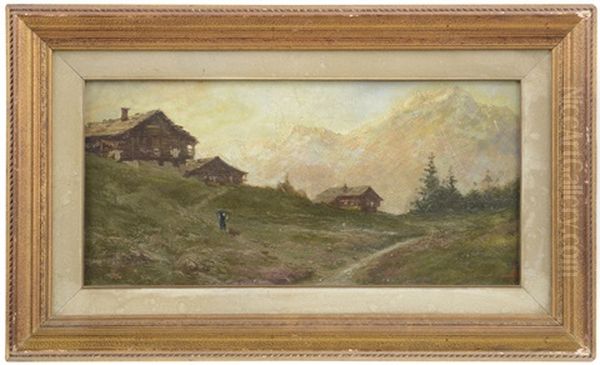 Paesaggio Montano Con Baite - view 1