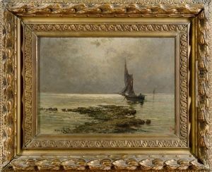 Pescatori Al Tramonto by Giacinto Bo