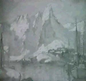 Vardag Pa Fjorden - Motiv Fran Lofoten by Anna Katarina Boberg