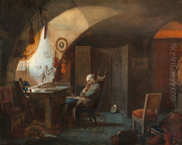 Antonio Stradivari In Seinem Atelier - view 1