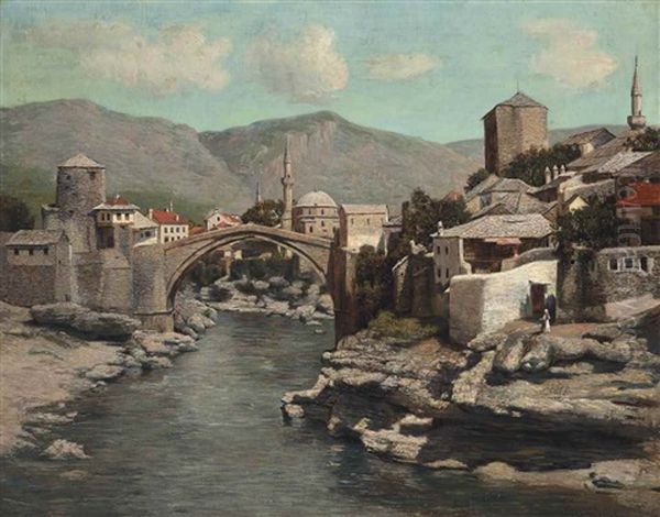 The Old Bridge In Mostar, Bosnia And Herzegovina - view 1