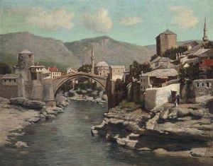 The Old Bridge In Mostar, Bosnia And Herzegovina