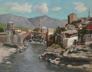 The Old Bridge In Mostar, Bosnia by Spiro Bocaric