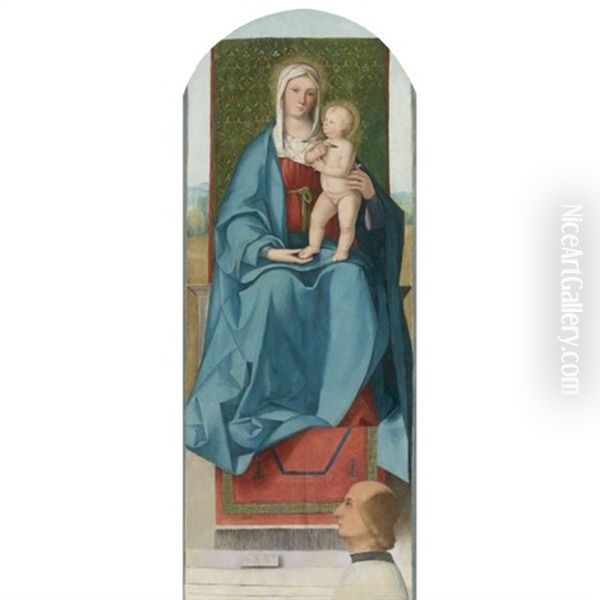 The Madonna And Child Enthroned With A Donor - view 1
