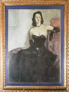 Ritratto Femminile In Abito Da Sera by Gino Boccasile