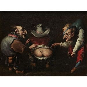 Scene Grottesche (2 Works) by Faustino Bocchi