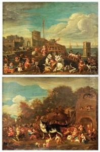 Le Cortege Des Chats (+ Les Chats Pris Au Piege; Pair) by Faustino Bocchi