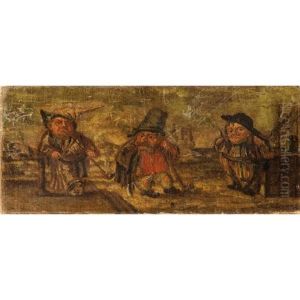 Caricatures De Nains (3 Works)