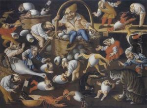 La Fertilita Dell'uovo, Creature Lillipuziane, Che Escono Dalle Uova by Faustino Bocchi