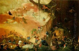 Battaglia Fra Nani Ed Insetti by Faustino Bocchi